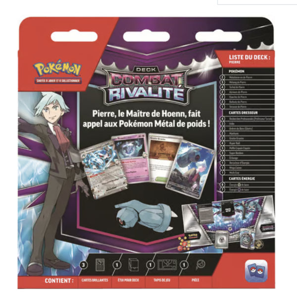 Pokémon JCC - Deck Combat Rivalité Pierre et Rosemary (1x deck aléatoire)