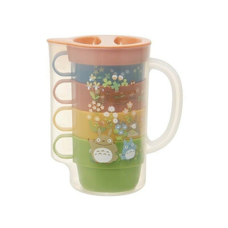 CARAFE ET 4 TASSES TOTORO FLEUR - MON VOISIN TOTORO