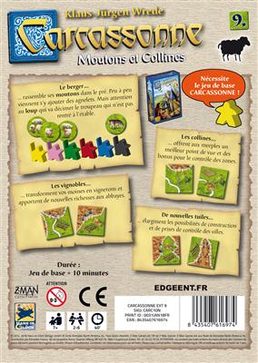 Carcassonne : Moutons et Collines (Ext)