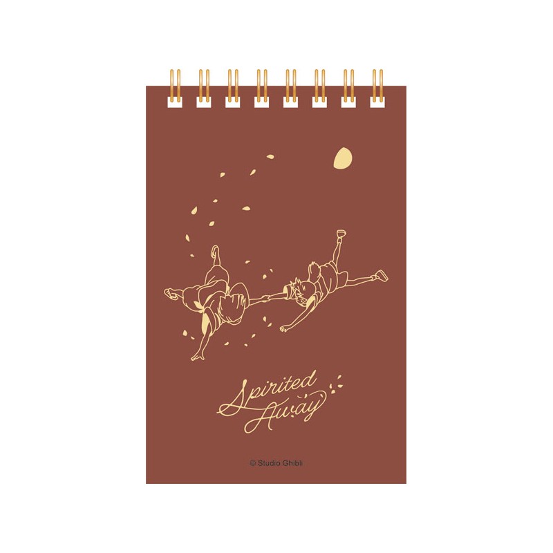 CARNET À SPIRALES GAUFFRÉ 11,5×7,2CM CHIHIRO & HAKU - LE VOYAGE DE CH