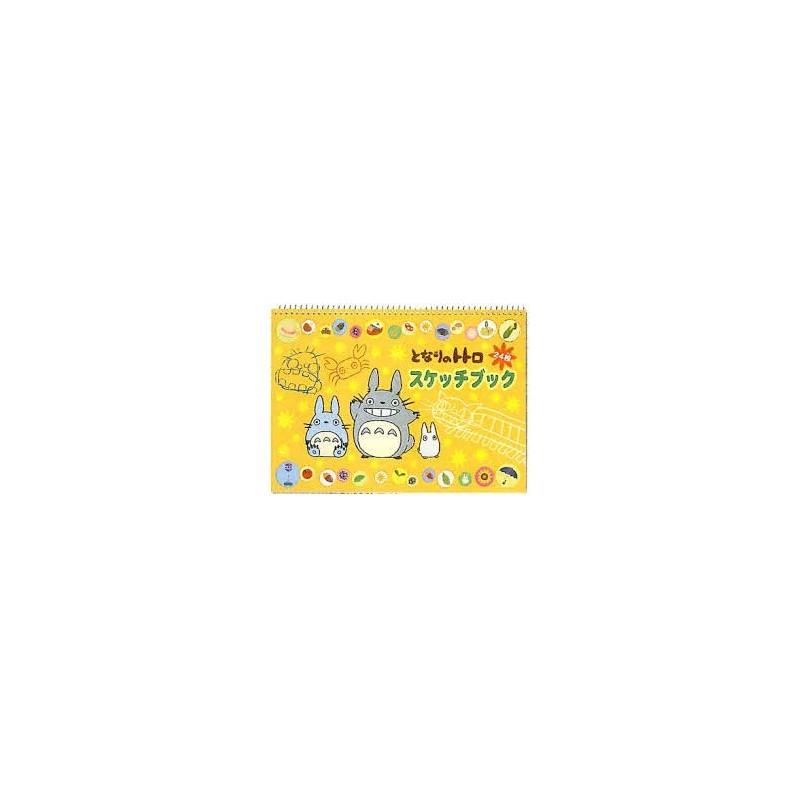CARNET A SPIRALES TOTORO JAUNE