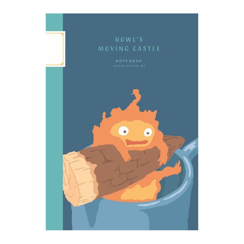 CARNET DE NOTES B6 CALCIFER - LE CHÂTEAU AMBULANT