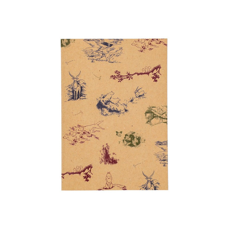 CARNET DE NOTES B6 LES ANIMAUX DANS LE FORÊT - PRINCESSE MONONOKÉ