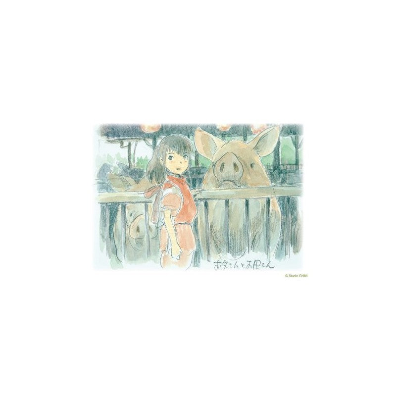 CARTE DE VŒUX AQUARELLE 24 X 15,8 CM CHIHIRO - LE VOYAGE DE CHIHIRO