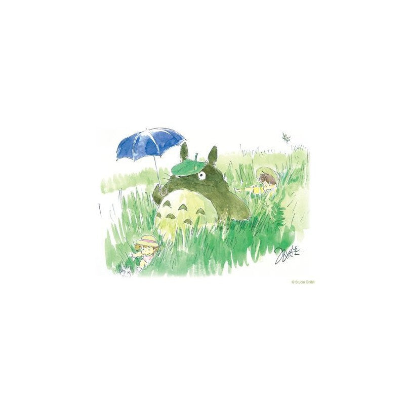 CARTE DE VŒUX AQUARELLE 24 X 15,8 CM MEI & TOTORO & SAKURA - MON VOIS