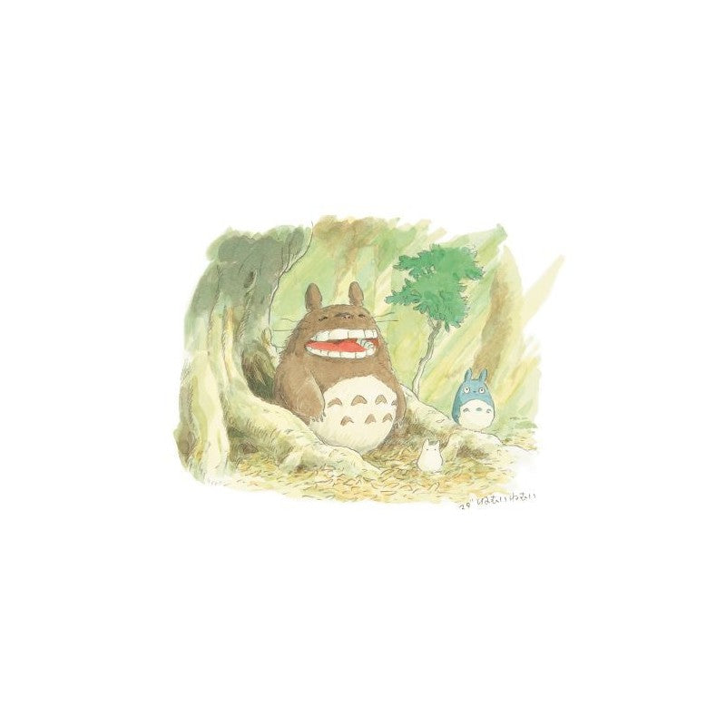 CARTE DE VŒUX AQUARELLE 24 X 15,8 CM PRINTEMPS - MON VOISIN TOTORO