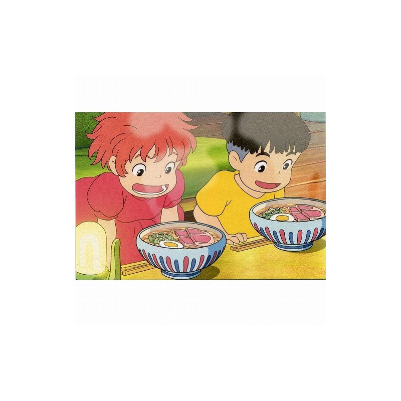 CARTE POSTALE PONYO & SOSUKE RAMEN - PONYO SUR LA FALAISE