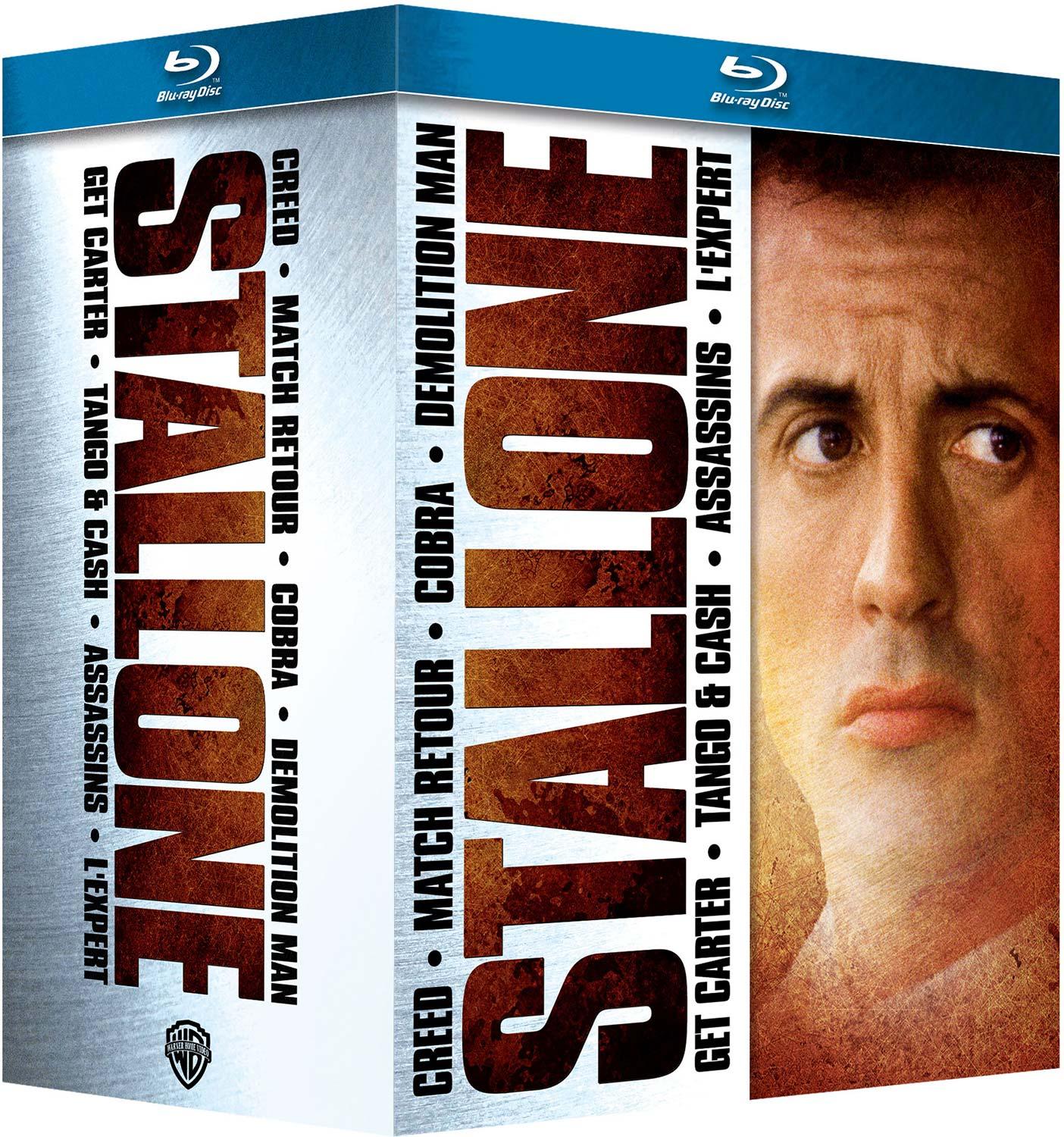 Stallone : Creed + Cobra + Demolition Man + Match retour + Tango & Cash + Assassins + L'expert [Blu-ray]