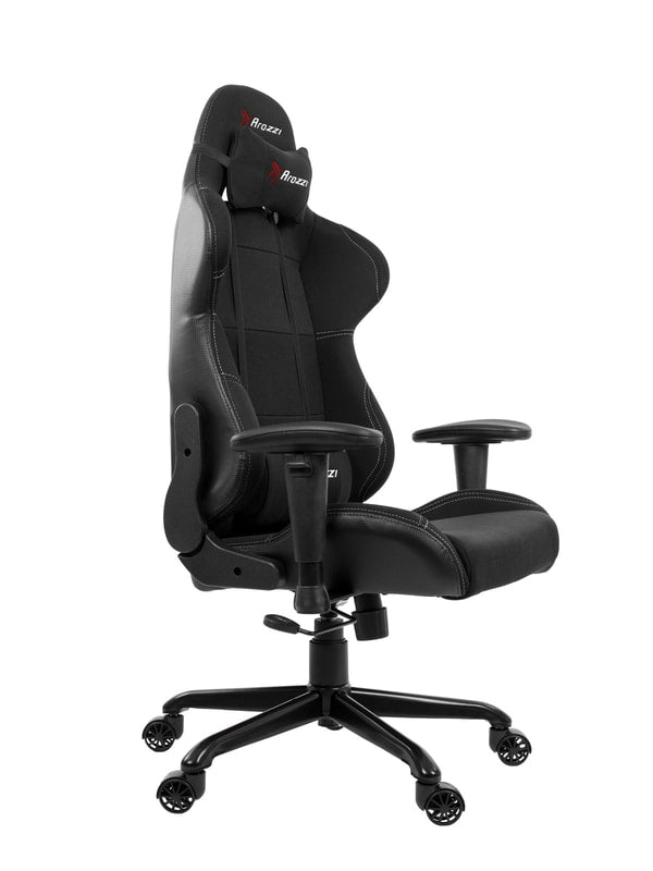 Arozzi Torretta - Chaise Gaming en tissu souple - Noir V2 - flash vidéo