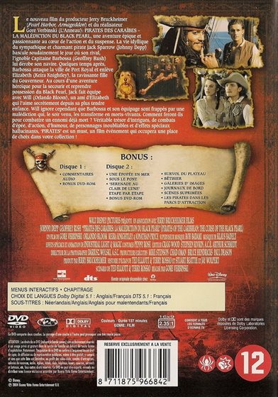 (Occasion) - Pirates des Caraïbes - La Malédiction du Black Pearl [DVD]