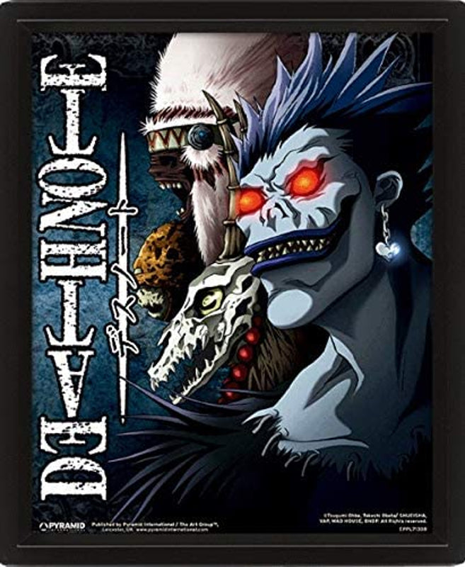 Death Note - Shinigami Affiche lenticulaire 3D 28,7 x 23,5cm