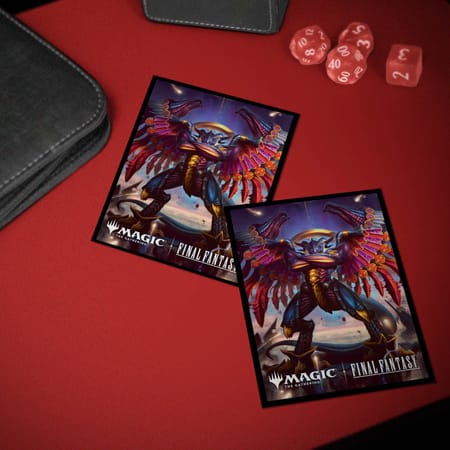 Ultra Pro - Magic: The Gathering - Universes Beyond: Final Fantasy - Sachet de 100 protèges cartes standard Summon: Bahamut (63 x 89 mm)