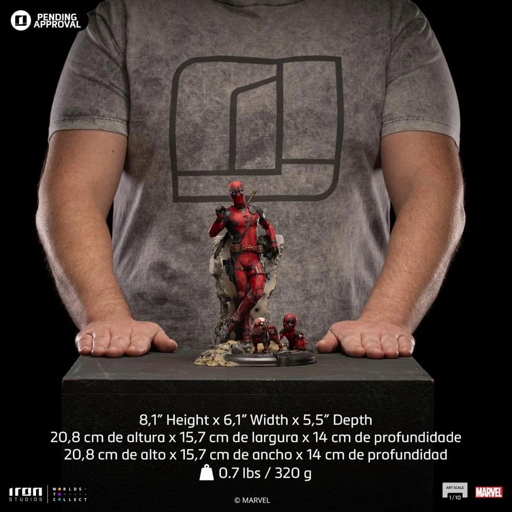 Iron Studios - Arts Scale 1/10 - Marvel - Deadpool 3 - Deadpool Statue 21cm - flash vidéo