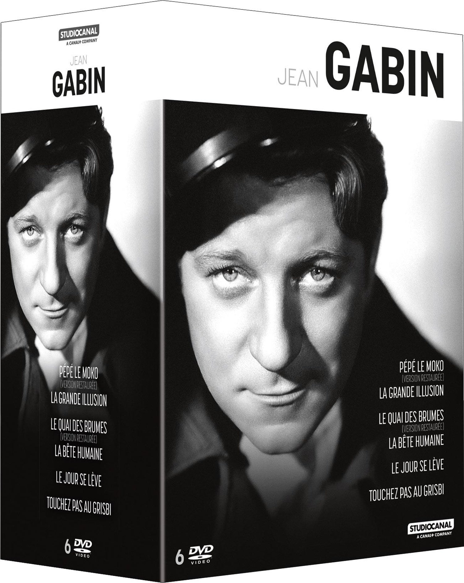 Jean Gabin : Pépé le Moko + La Grande Illusion + Quai des brumes + La Bête humaine + Le Jour se lève + Touchez pas au grisbi [DVD]