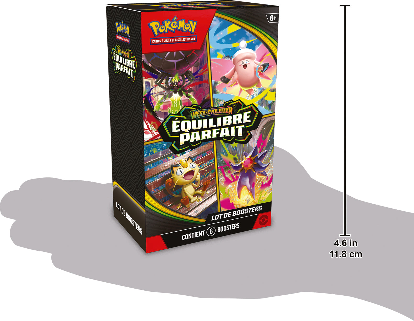 Pokémon JCC : Lot de 6 boosters Méga-Évolution - ME03 Équilibre Parfait