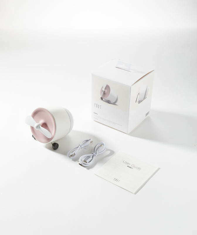 POUT - EARS1 "Enceinte Bluetooth portable avec mini ventilateur" Roze