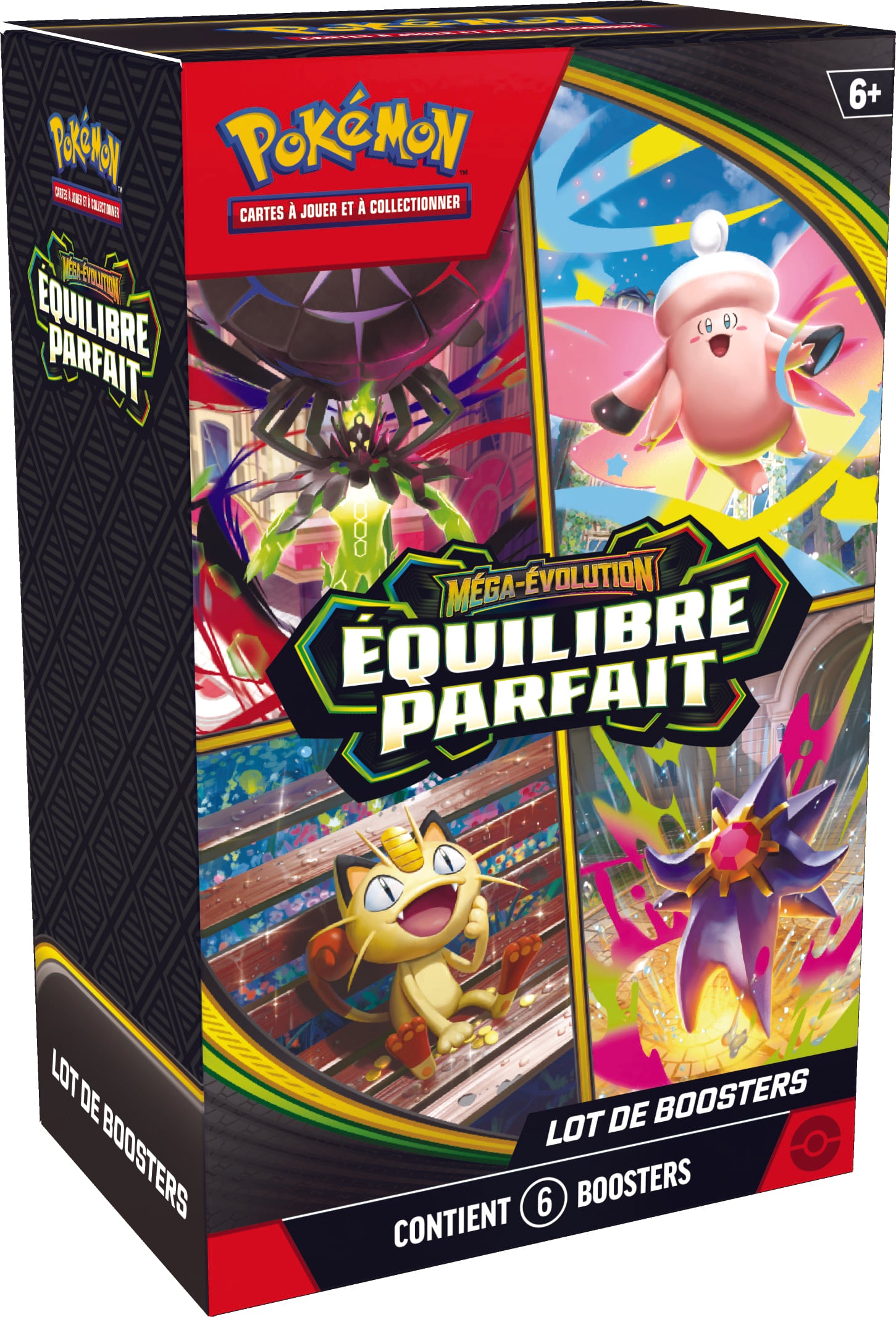 Pokémon JCC : Lot de 6 boosters Méga-Évolution - ME03 Équilibre Parfait