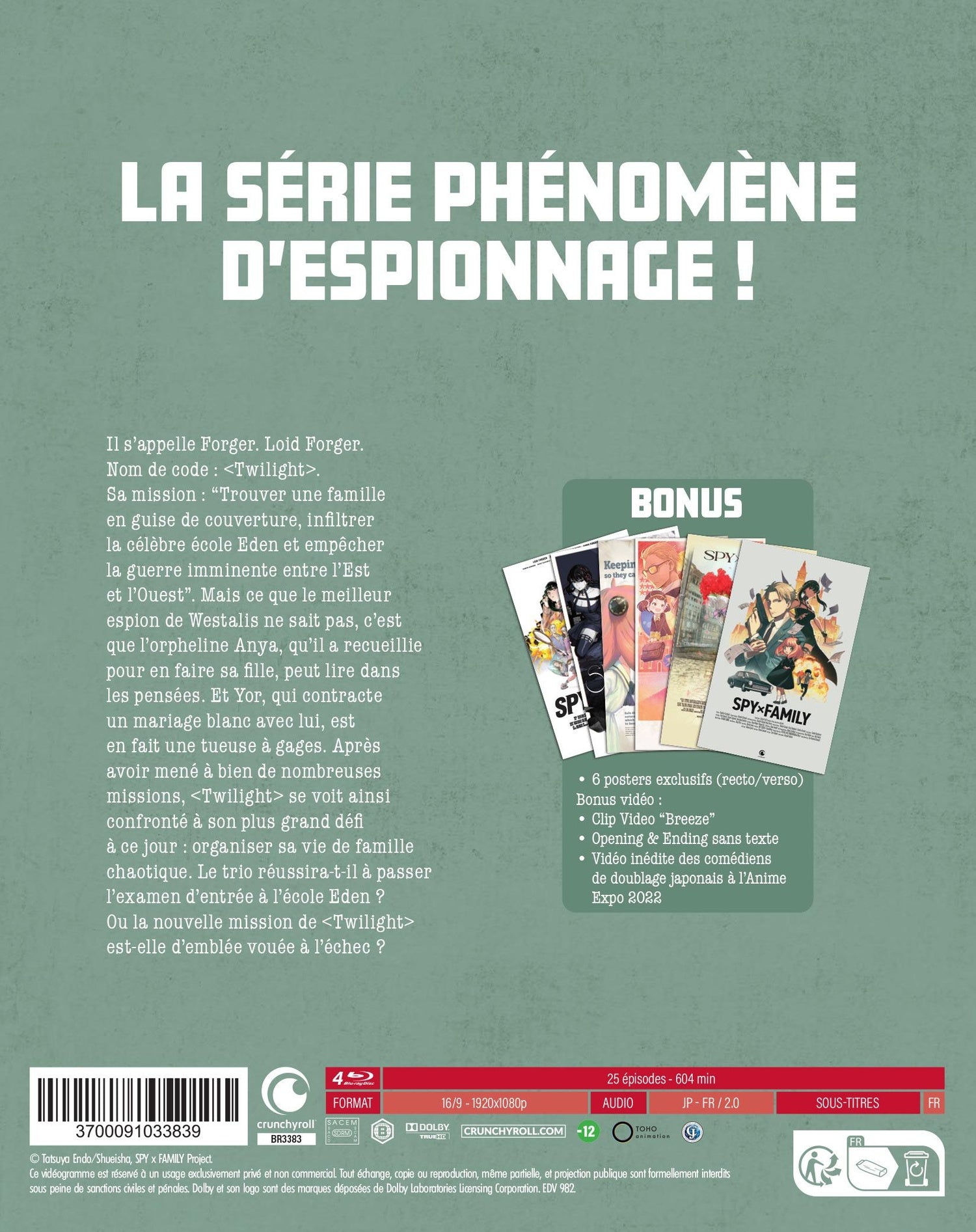 Spy x Family - Saison 1 [Blu-ray]