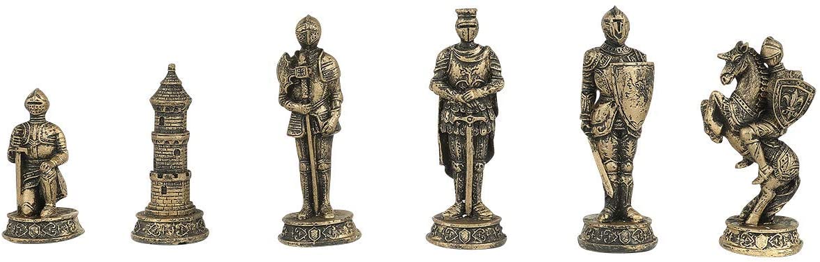 Medieval Knight Chess Set 43cm - flash vidéo