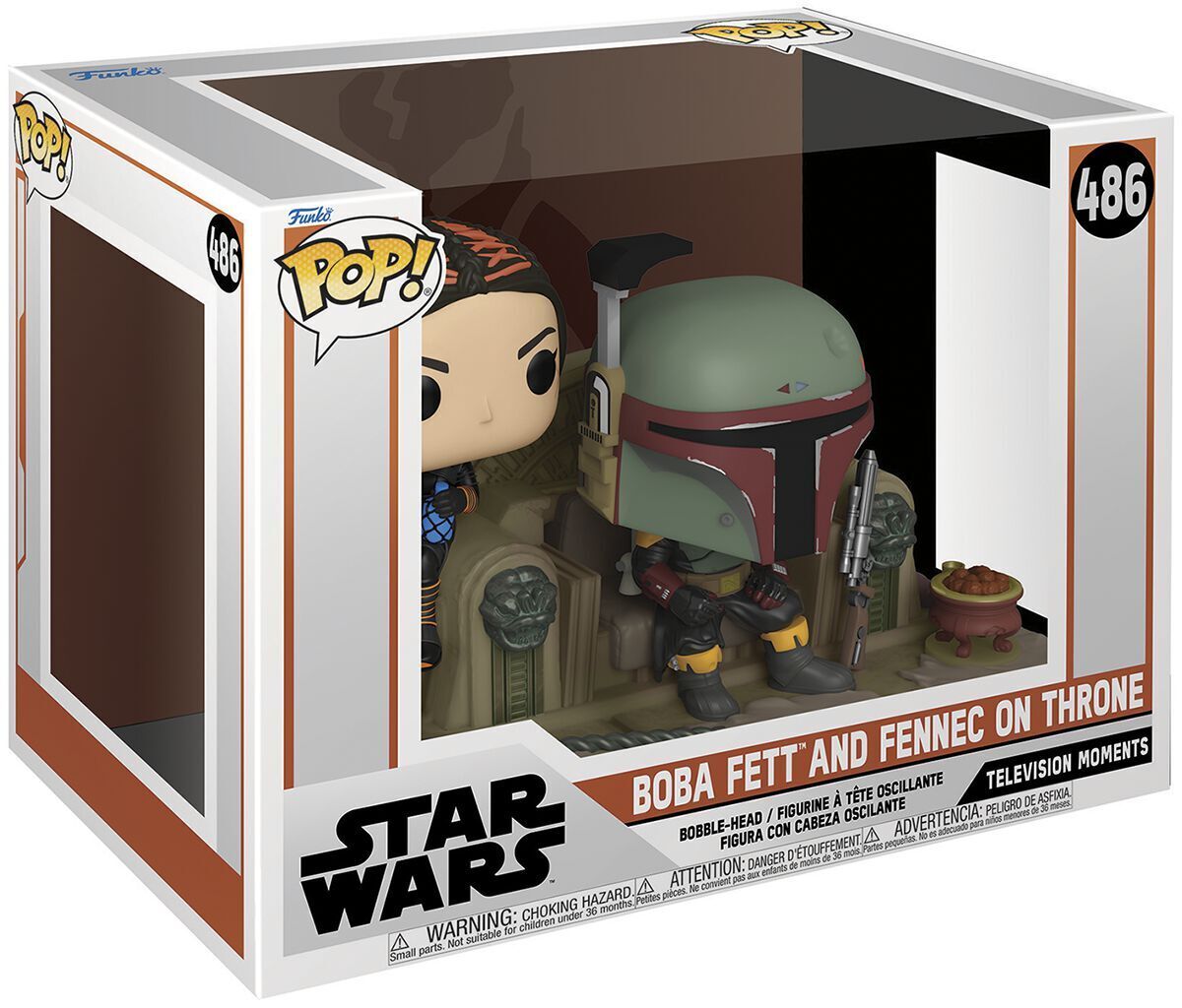 Funko Pop! Moment: Star Wars: The Mandalorian - Boba Fett and Fennec on Throne