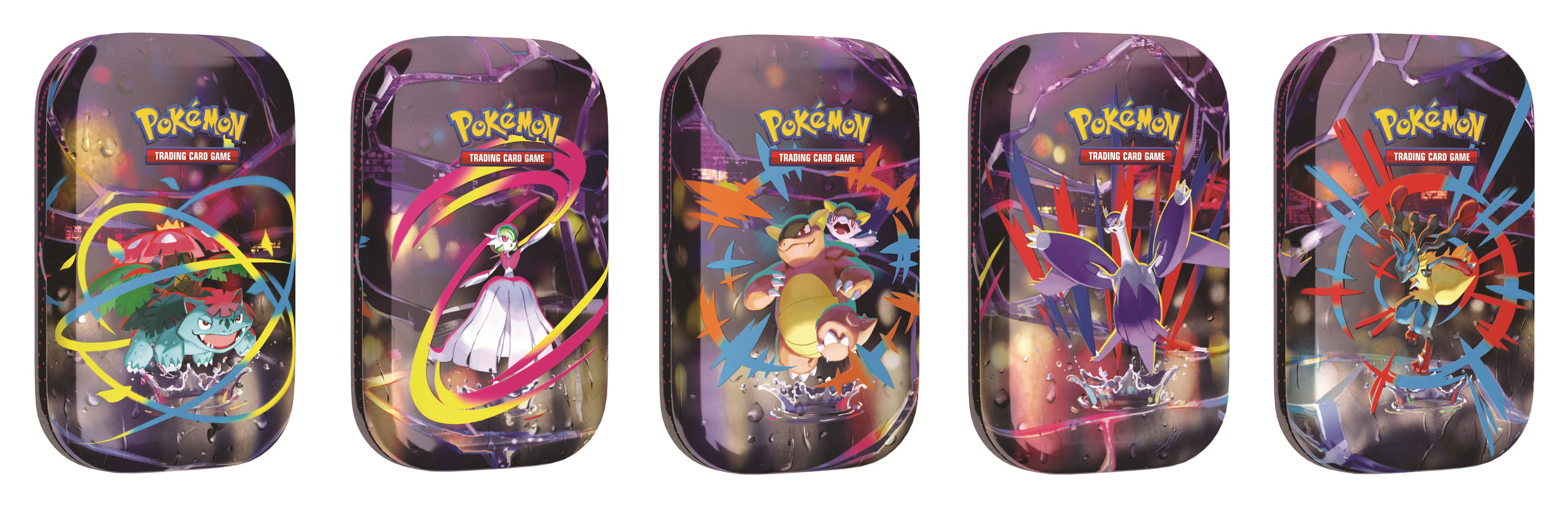 Pokémon JCC : Mini-boîtes Méga-Héroïsme (Méga-Gardevoir/Méga-Kangourex/Méga-Latias/Méga-Lucario/Méga-Florizarre - 1x mini-boîte aléatoire)