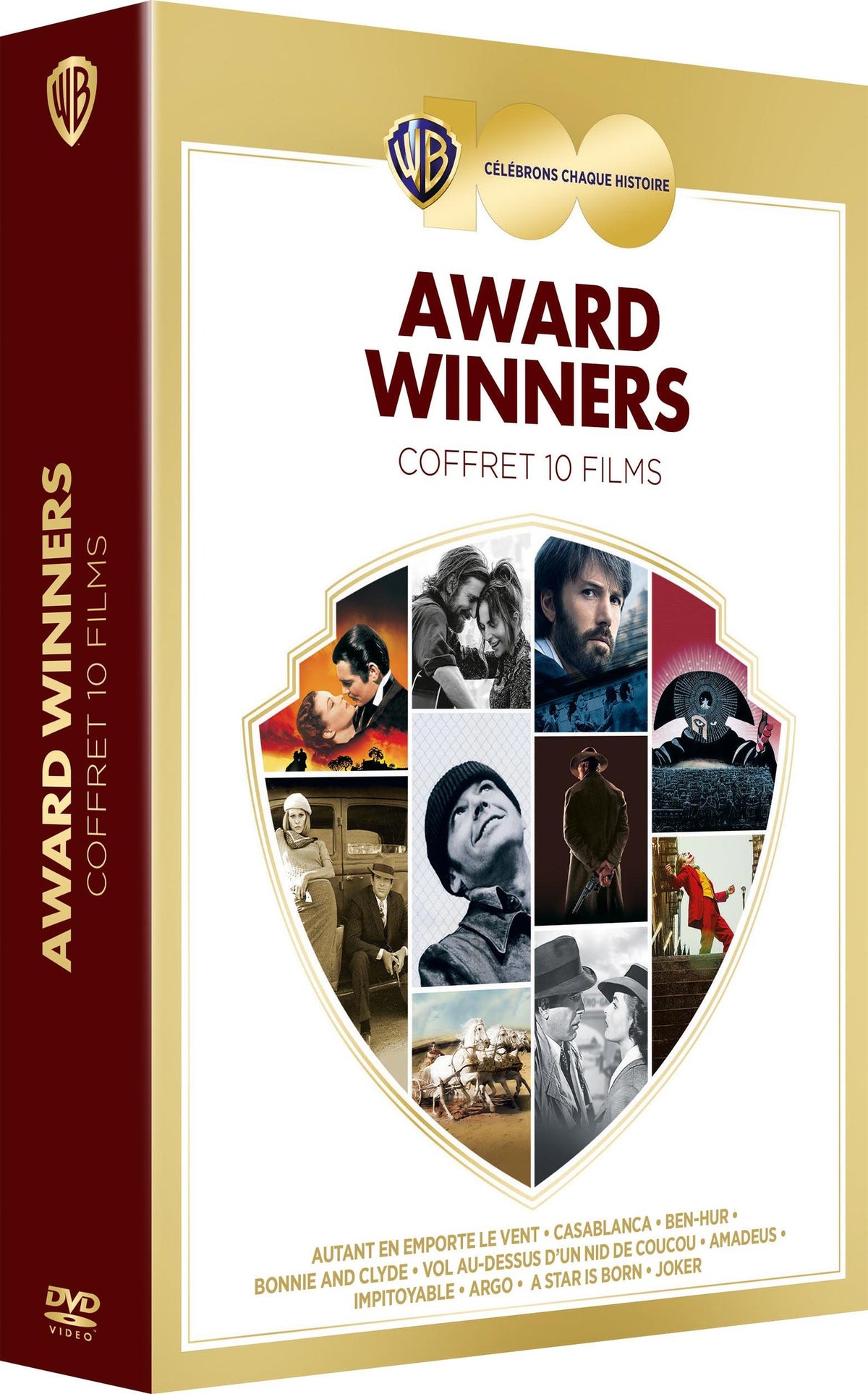 100 ans Warner - Coffret 10 films - Oscars [DVD]