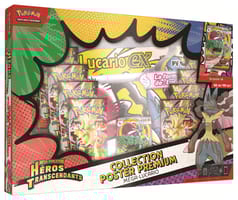 Pokémon JCC : Collection poster Premium Méga-Évolution - ME2.5 Héros Transcendants Méga-Lucario-ex ou Méga-Gardevoir (1x boîte aléatoire)