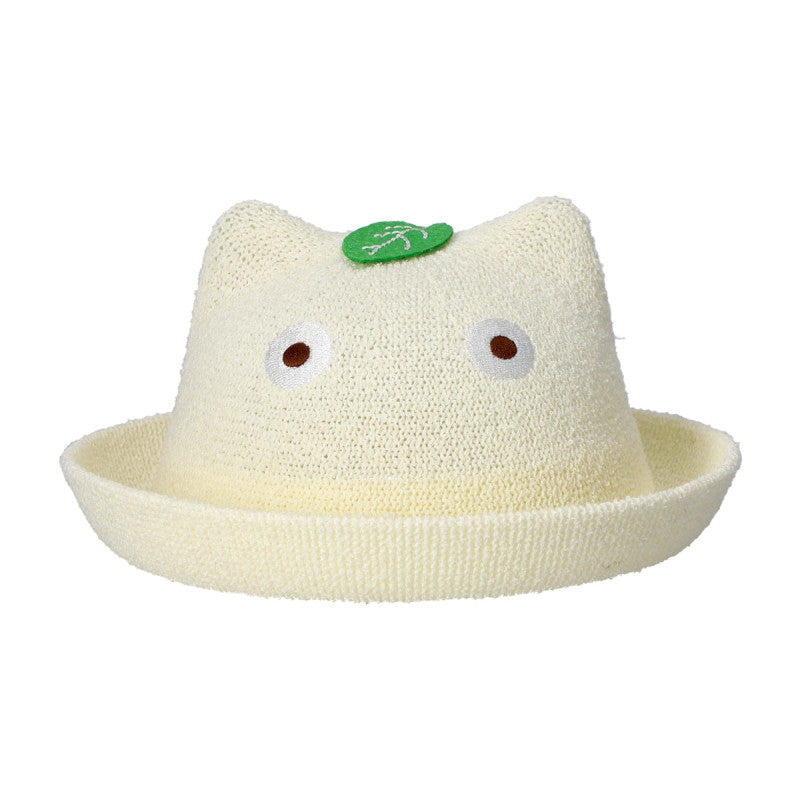 CHAPEAU TRICOTÉ ENFANT TOTORO BLANC - MON VOISIN TOTORO