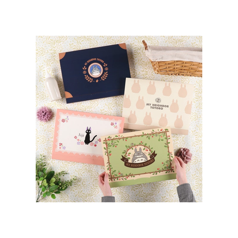 COFFRET SERVIETTES EN COTON TOTORO DENIM STITCH – MON VOISIN TOTORO