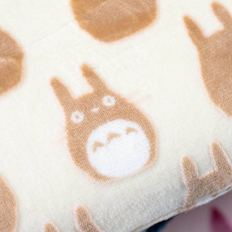 COUSSIN BRIQUE MOIRÉ TOTORO SILHOUETTE - MON VOISIN TOTORO