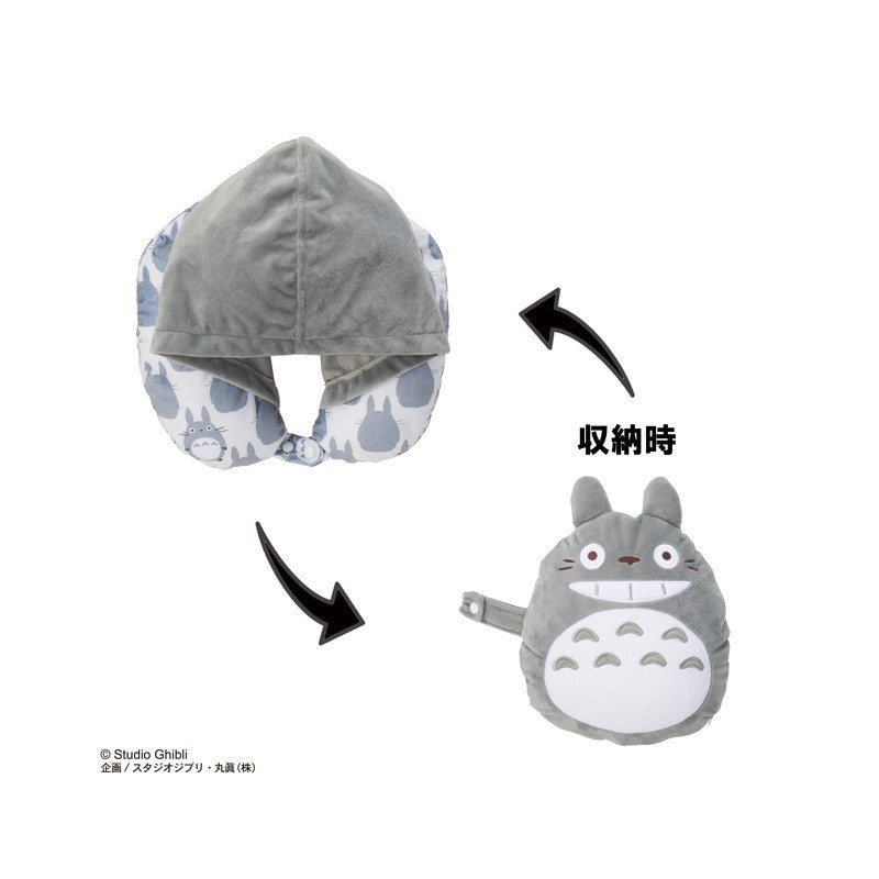 COUSSIN DE VOYAGE TOTORO GÉANT AVEC CAPUCHE – MON VOISIN TOTORO