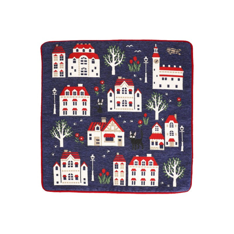 COUSSIN JIJI MAISONS 45X45CM - KIKI LA PETITE SORCIÈRE