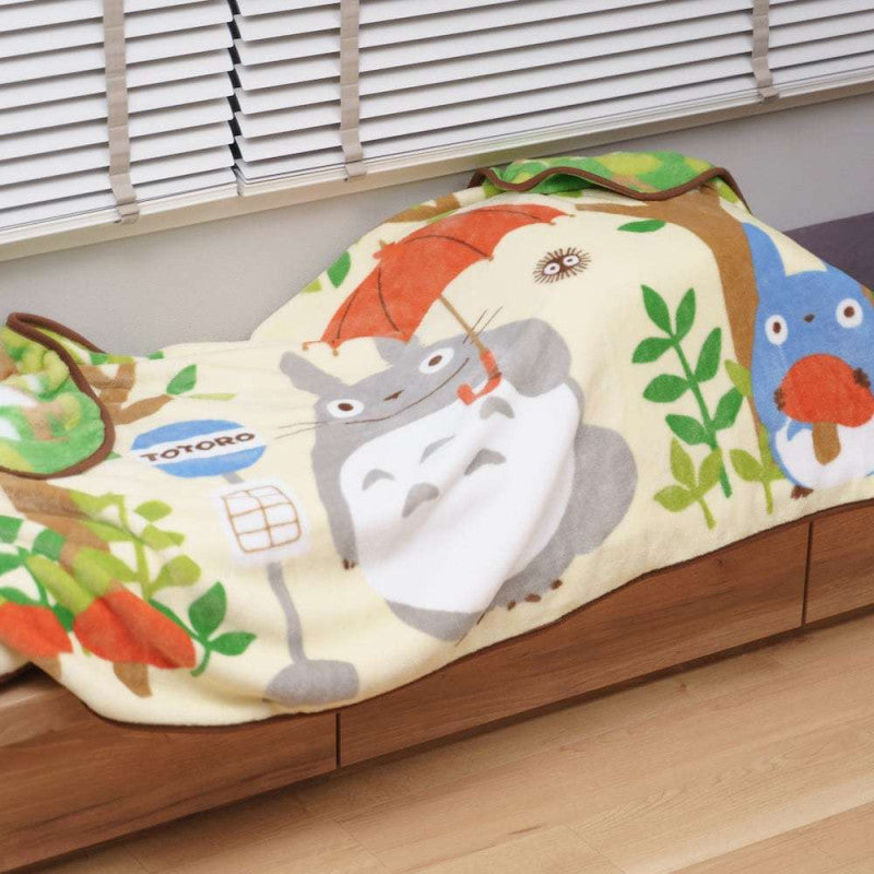 COUVERTURE TOTORO ARRÊT DE BUS 80X150 CM - MON VOISIN TOTORO