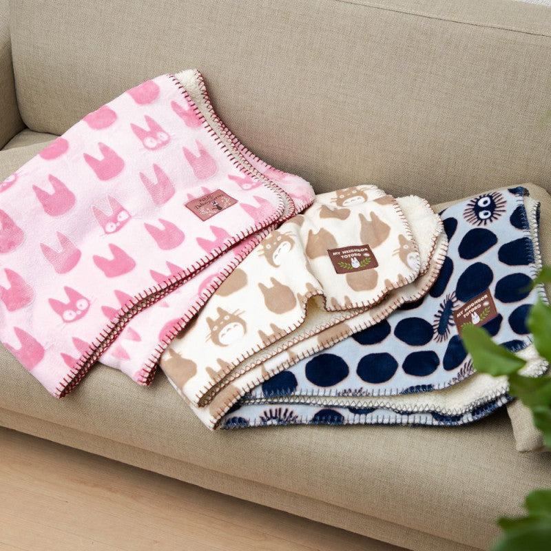 COUVERTURE MOIRÉE TOTORO SILHOUETTE 70X100 CM - MON VOISIN TOTORO