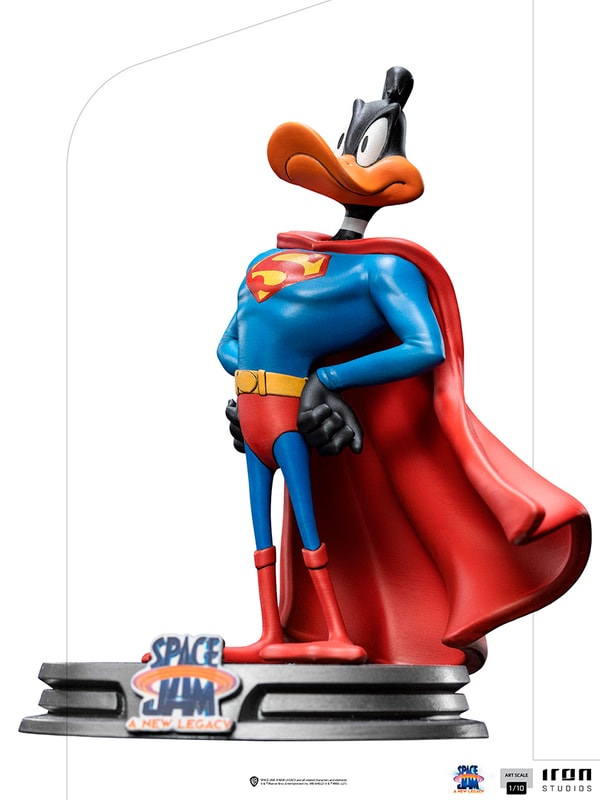 Iron Studios - Arts Scale 1/10 - Space Jam: A New Legacy - Daffy Duck (Superman Version) Statue 16cm - flash vidéo