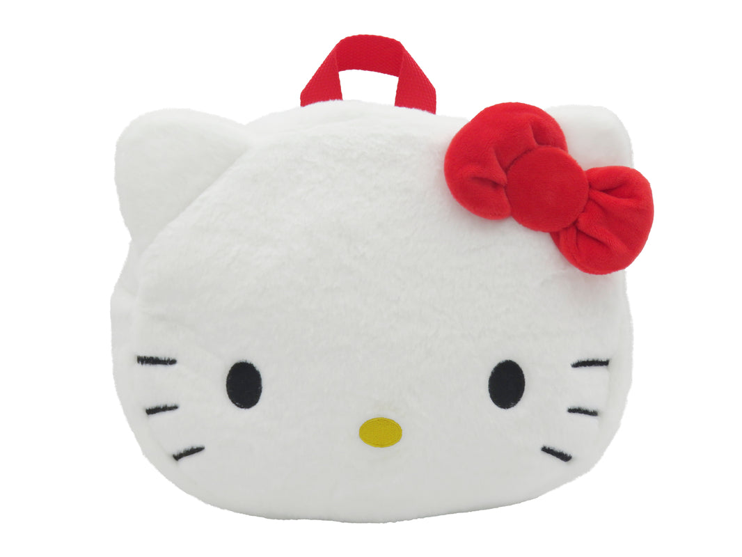 Sanrio - Sac à dos en peluche Visage de Hello Kitty