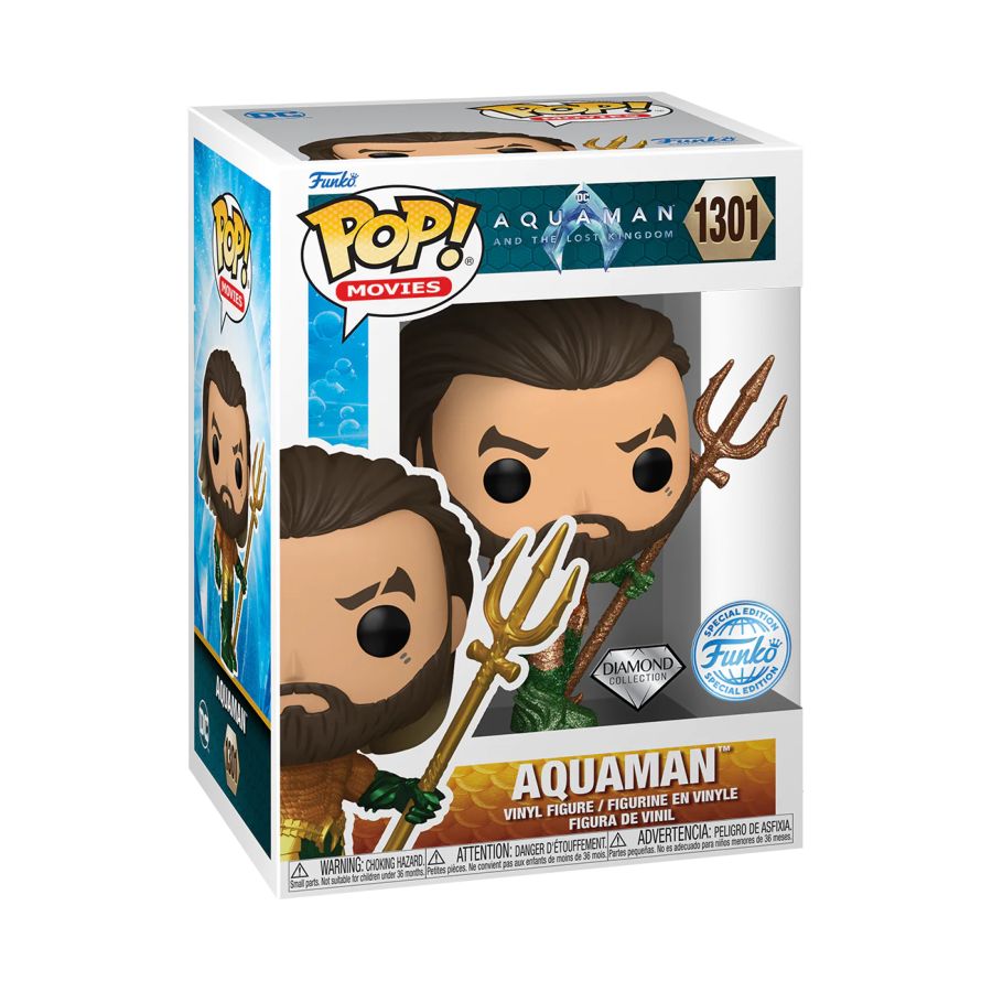 Funko Pop! Movies: Aquaman and the Lost Kingdom - Aquaman (Diamond Glitter)