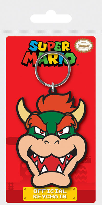 Super Mario - Bowser Porte-Clef en Caoutchouc