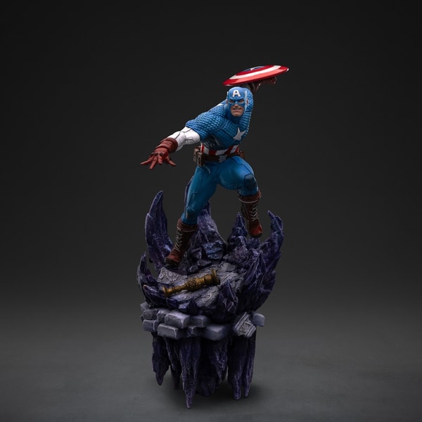 Iron Studios - Deluxe BDS Art Scale 1/10 - Marvel - Captain America "Infinity Gauntlet" Statue 34cm
