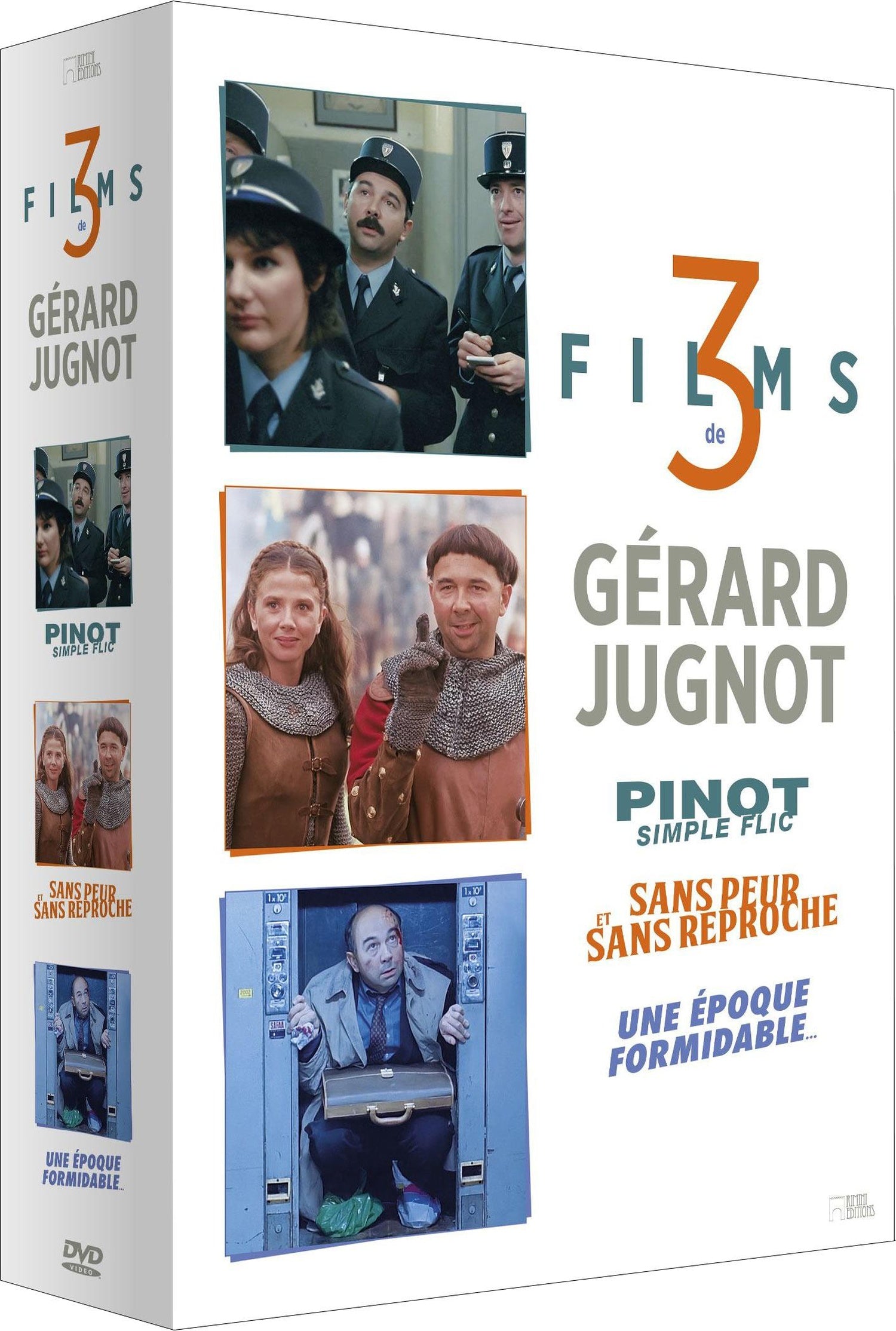 3 films de Gérard Jugnot - Coffret : Pinot simple flic + Sans peur et sans reproche + Une époque formidable… [DVD]
