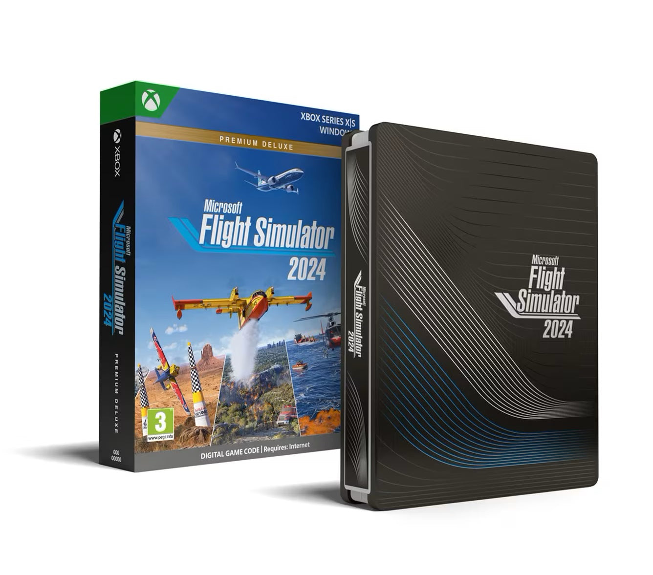 Microsoft Flight Simulator 2024 - Premium Deluxe SteelBook Edition - flash vidéo
