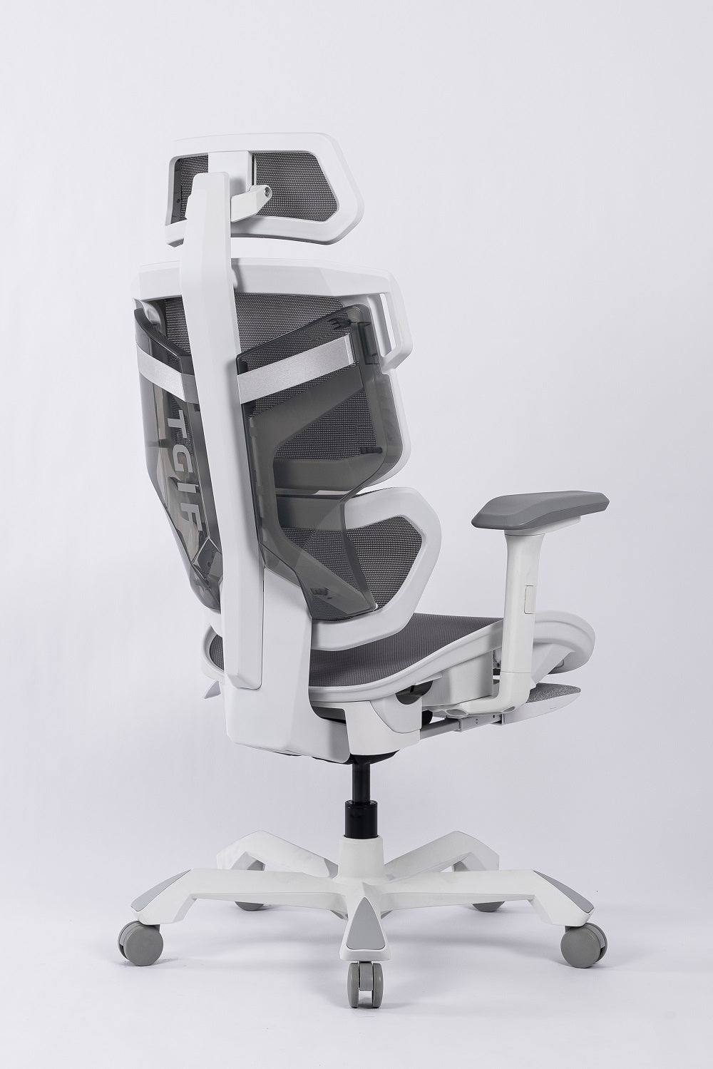 TGIF Gaming - Chaise de bureau ergonomique avec accoudoir 3D ACE Home Blanche