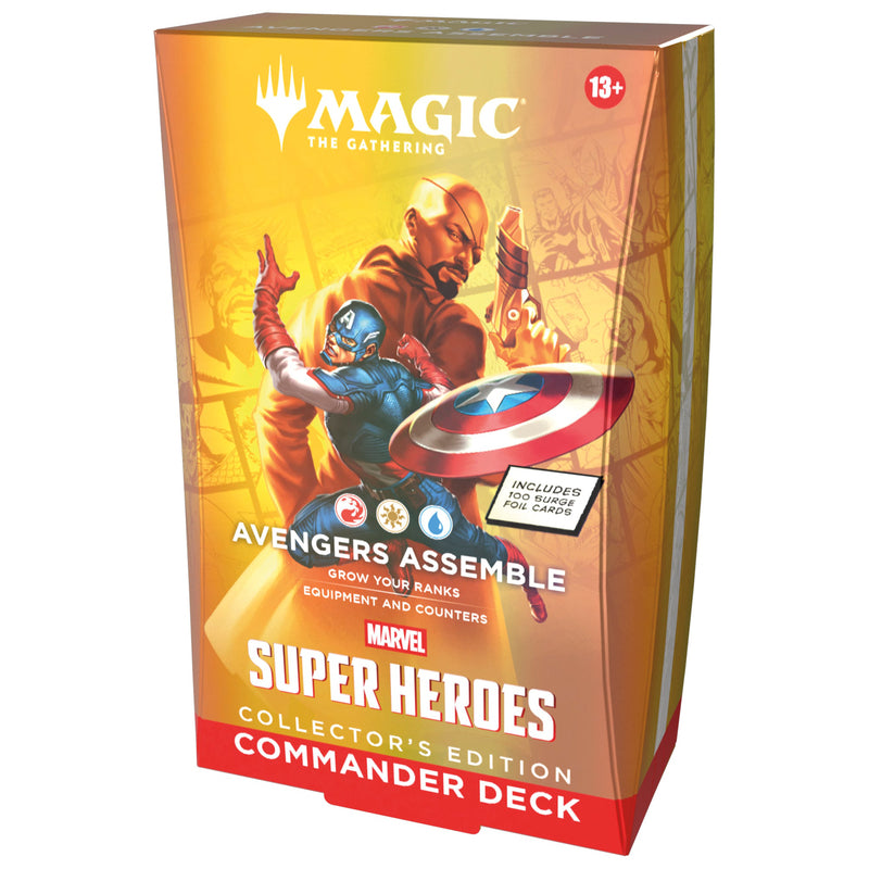 Magic: The Gathering - Marvel Super Heroes Collector's Edition Commander Decks Assortment (4 Collector's Edition Commander Decks)