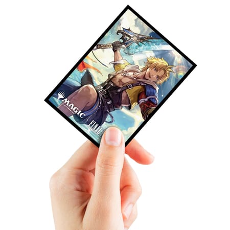 Ultra Pro - Magic: The Gathering - Universes Beyond: Final Fantasy - Sachet de 100 protèges cartes standard Tidus, Yuna's Guardian (63 x 89 mm)