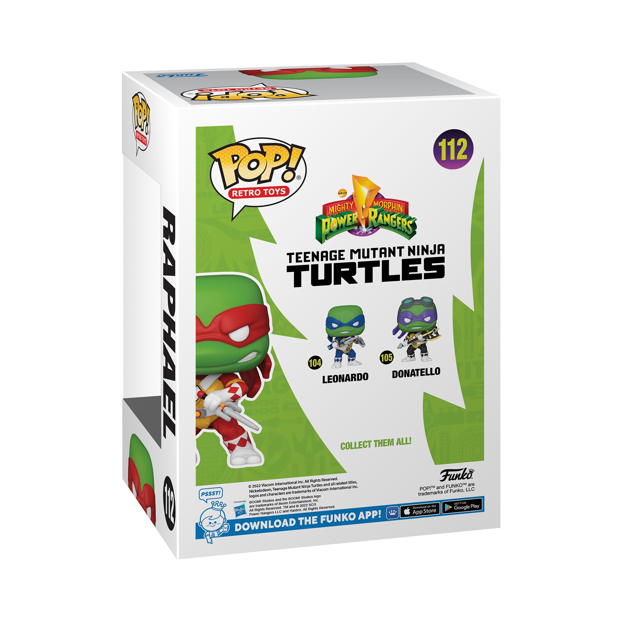 Funko Pop! Comics: Mighty Morphin Power Rangers/Teenage Mutant Ninja Turtles - Raphael - Smartoys Exclusive
