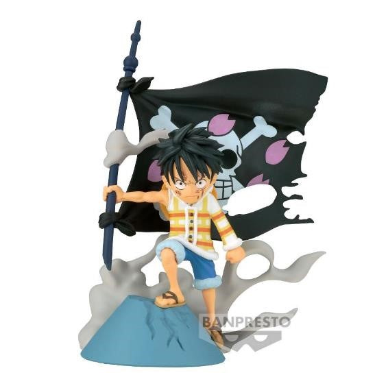 One Piece WCF - Log Stories - Monkey D. Luffy Statue 8cm - flash vidéo