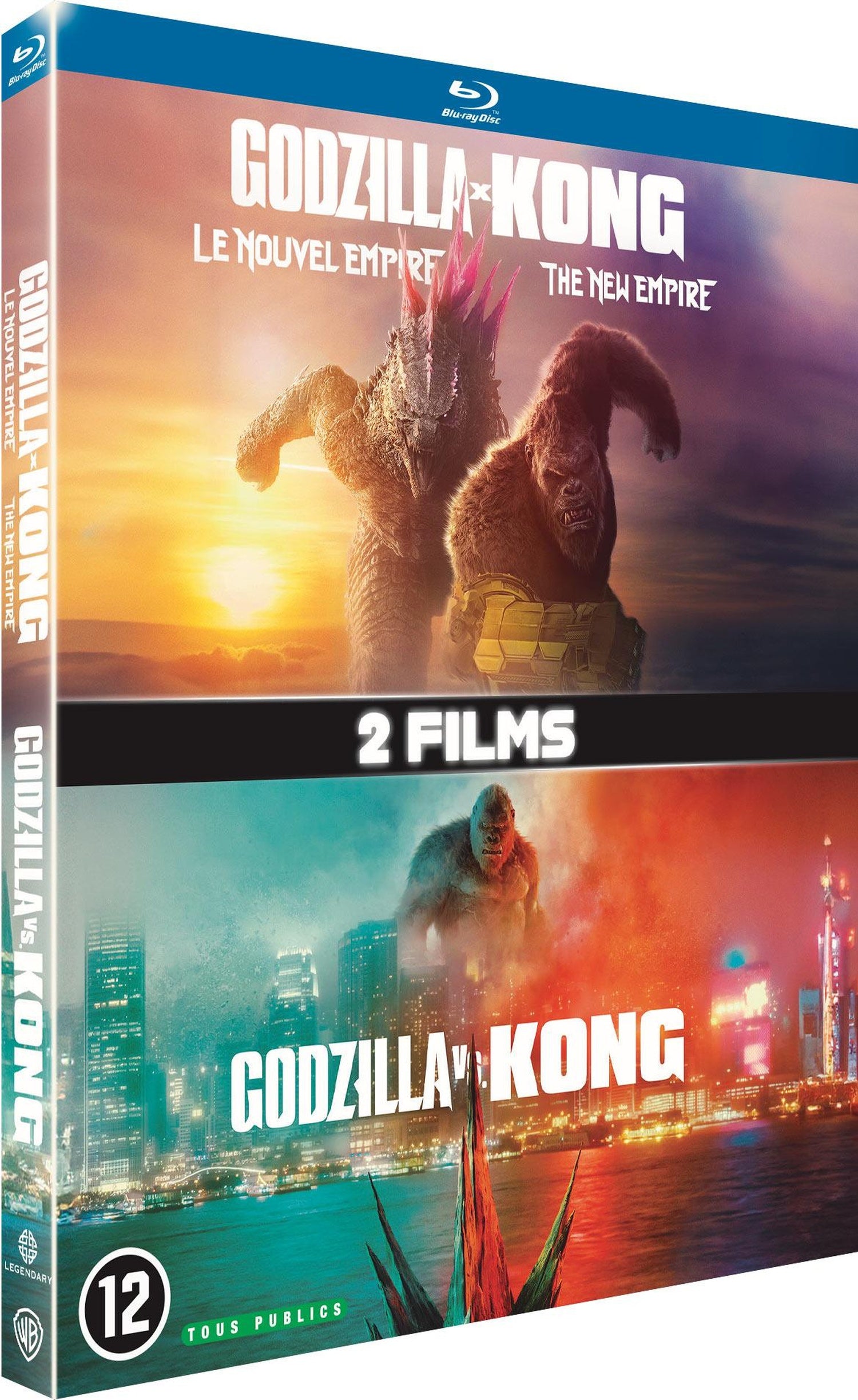Godzilla vs Kong + Godzilla x Kong : Le Nouvel Empire [Blu-ray]