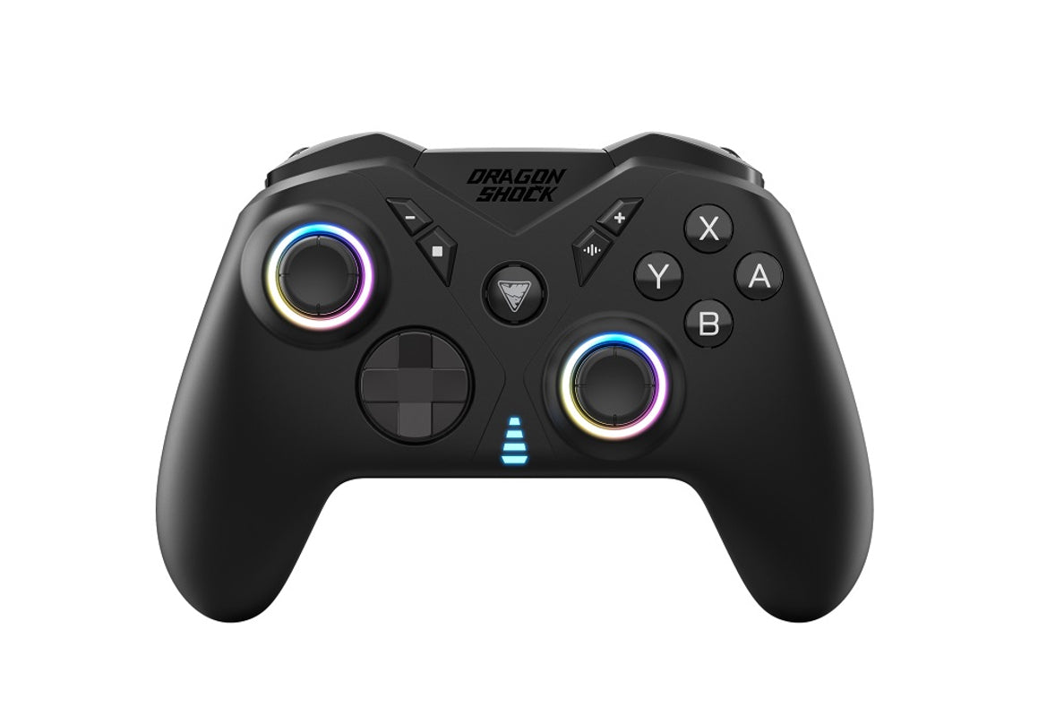 DragonShock - Manette sans fil Pro NEBULA ULTIMATE+ Noire Intégrale pour Switch 2, Switch, Switch Lite, Switch OLED, PS3, PC et Android