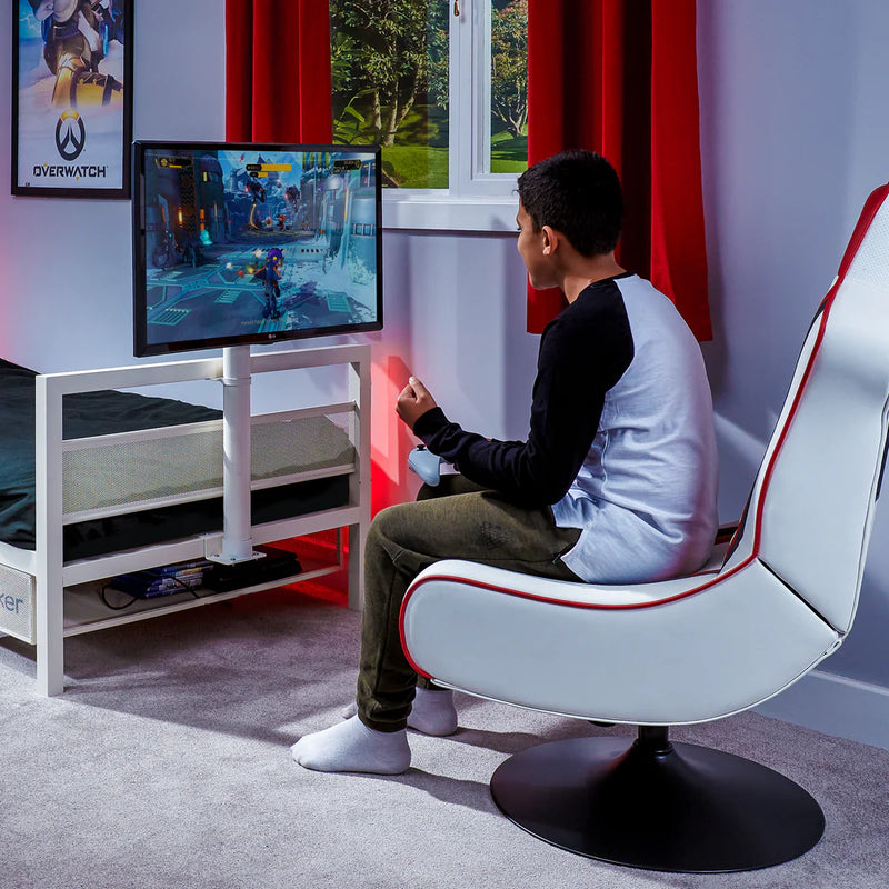 X Rocker - Lit de jeu Basecamp TV Blanc