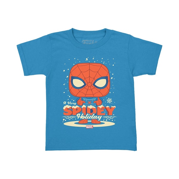 Funko Pocket Pop! & Tee: Marvel - Holiday Spiderman - XL - flash vidéo